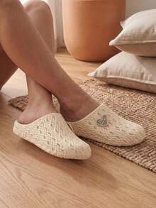 Women Slides - Beige - View 2