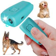 Máy đuổi chó siêu âm mini cầm tay di động, thiết bị ngăn chó sủa có đèn LED, sạc lại được, có đèn chớp, dùng trong nhà và ngoài trời, công cụ huấn luyện chó ngăn chặn hành vi xấu hiệu quả - Nhiều màu - Xem 3