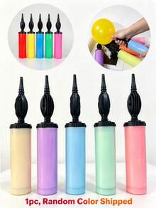 2/1pc Colorful Manual Balloon Pump, Handheld Latex And Foil Balloon Inflator, Dual-Way Fast Inflation Tool, Suitable For Birthday, Wedding, Baby Shower, Christmas, Halloween, New Year And Holiday Party Decoration And Event Planning, Portable And Durable (Random Color) - Multicolor - View 11