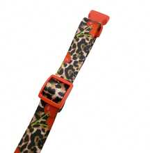 New Sunflower/Cherry Leopard Print Nylon Dog Collar, Soft Comfortable Wear-Resistant Fabric, No Choking, Lightweight And Burden-Free, Adjustable Length, Suitable For All Seasons, Easy To Fasten And Unfasten, Fits All Dog Breeds, Birthday Wedding Holiday Gift Pet Accessory - Multicolor - View 11