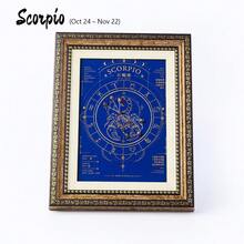 1 Buah Bingkai Foto Kristal Zodiak Alami, Bingkai Foto Batu Permata Energi Penyembuhan, Ornamen Meja Batu Reiki, Dekorasi Meja Rumah & Spiritual - Bingkai Foto Dua Belas Zodiak - View 19