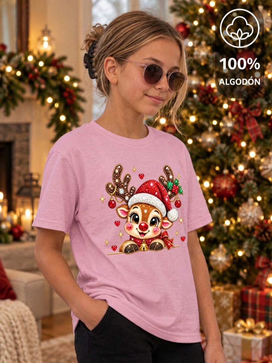 Tween Girls T-Shirts - Pink - View 1