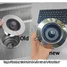 1/2/4pcs Kitchen Sink Drain Strainer And Stopper Set, 3-In-1 Stainless Steel Pop-Up Sink Stopper And Drain Strainer, Fits Standard Drain, Ideal Kitchen Sink Protector, Floor Drain Cover, Modern Kitchenware, Kitchen Storage - Multicolor - View 11
