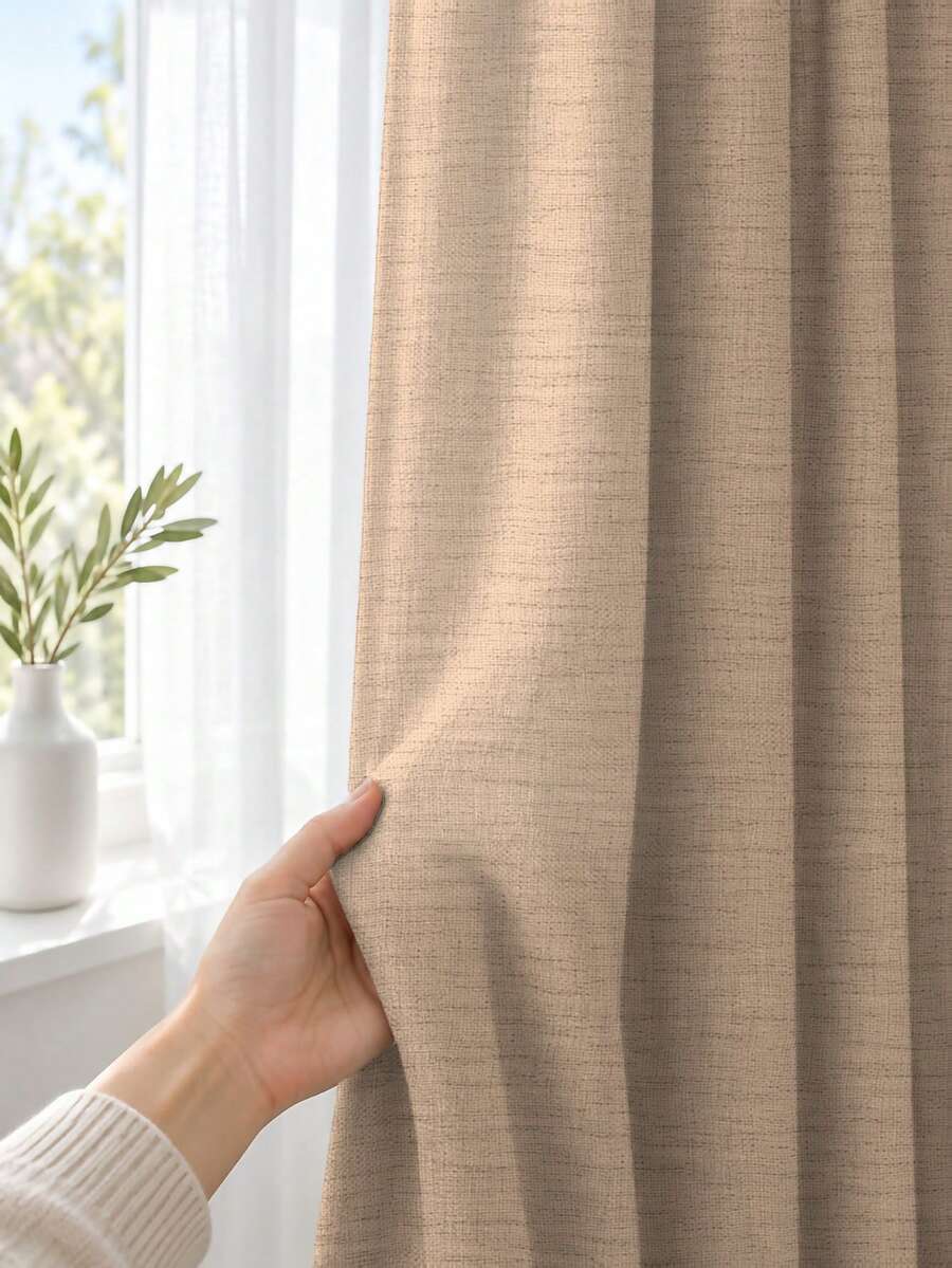 POLIGONO Curtains - Brown - View 1