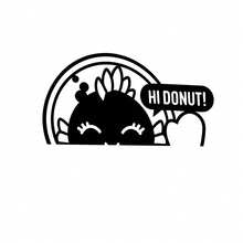Cute Princess Donut Dungeon Adventure Car Sticker, Hand-Drawn Waterproof Vinyl Car Window Decal, Rear Bumper Sticker, Funny Cartoon Cat Exterior Car Decor Accessory - A - View 9