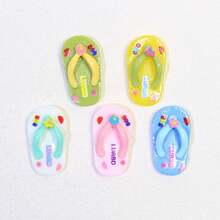 5/10pcs Beach Slippers Fridge Magnets, Home Decor Magnetic Stickers, Novelty Kitchen Decoration Gift, Party Supplies, Creative Design - Multicolor - View 5