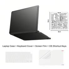 Ốp lưng laptop 2026 cho Macbook Neo 13 inch (2026) A3404, khớp 100% màu chính hãng, độ trong suốt cao, siêu mỏng, dễ lắp đặt, bảo vệ chống trầy xước, ốp A18 Pro kèm ốp bàn phím / miếng dán màn hình / phím tắt OS - Xem 9