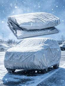 All-Season Car Cover - Sun Protection, UV Protection, Rainproof, Dustproof And Heat-Resistant PEVA Material, 8 Sizes Available, All-Season Vehicle Protection, Rainy Season Special, Dustproof, Silver Appearance, Car Accessories, Car Cover | Fashion Car Cover - Multicolor - View 1