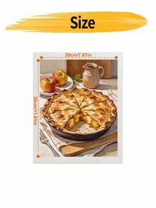 DIY Delicious Apple Pie And Fruit Still Life (Frameless Or Framed) Paint By Numbers Kit(Acrylic) Arts & Crafts For Adult Beginners Home Wall Decor Holiday Gifts - Sets - View 9