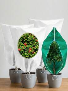 1pc Winter Tree, Shrub And Flower Protective Cover, Plant Winter Protective Cover With Observation Window. Reusable Frost Protection Bag With Drawstring - Non-Woven Fabric Material, Suitable For Fruit Trees And Flowers, Providing Winter Frost And Cold Protection. Ideal For Outdoor Gardens, Perfect For Plant Winter Protection, Able To Withstand Snow, Frost And Harsh Weather; Perfectly Meets The Needs Of Gardening Enthusiasts, Homeowners And Landscape Design Lovers - Multiple Styles - View 6