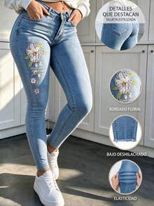 Women Jeans - Baby Blue - View 10