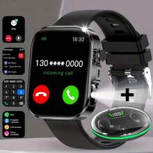 2.01" Full Touch Screen Smart Watch, LED Flashlight Design, Message, Call, Pedometer, Alert Notifications, Compatible With Android Phones, Fitness Tracker Smart Bracelet, Suitable Gift For Women And Men, Birthday Gift - View 23