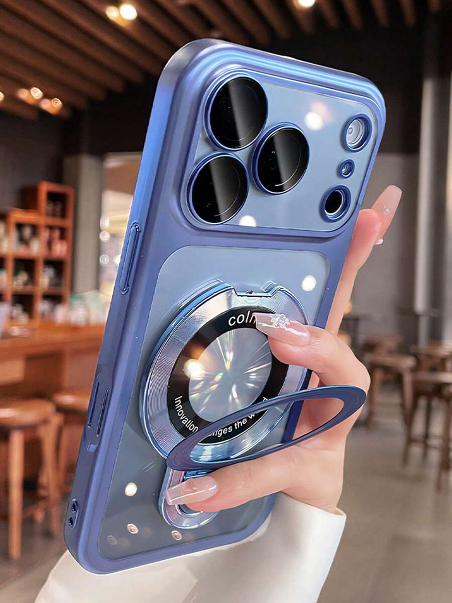 極簡純色人造皮革相機保護支架手機殼,相容 iPhone 18 Pro Max 18 Pro 17 Pro Max 17 Pro 17 16 Pro Max 16 Pro 16 15 Pro Max 15 Pro 15 14 Pro Max 14 Pro 14 13 Pro Max 13 Pro 13 12 Pro Max 12 Pro 12 11,超薄防震保護殼 - 淺藍色 - 查看 1