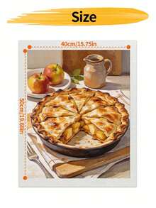 DIY Delicious Apple Pie And Fruit Still Life (Frameless Or Framed) Paint By Numbers Kit(Acrylic) Arts & Crafts For Adult Beginners Home Wall Decor Holiday Gifts - Sets - View 8
