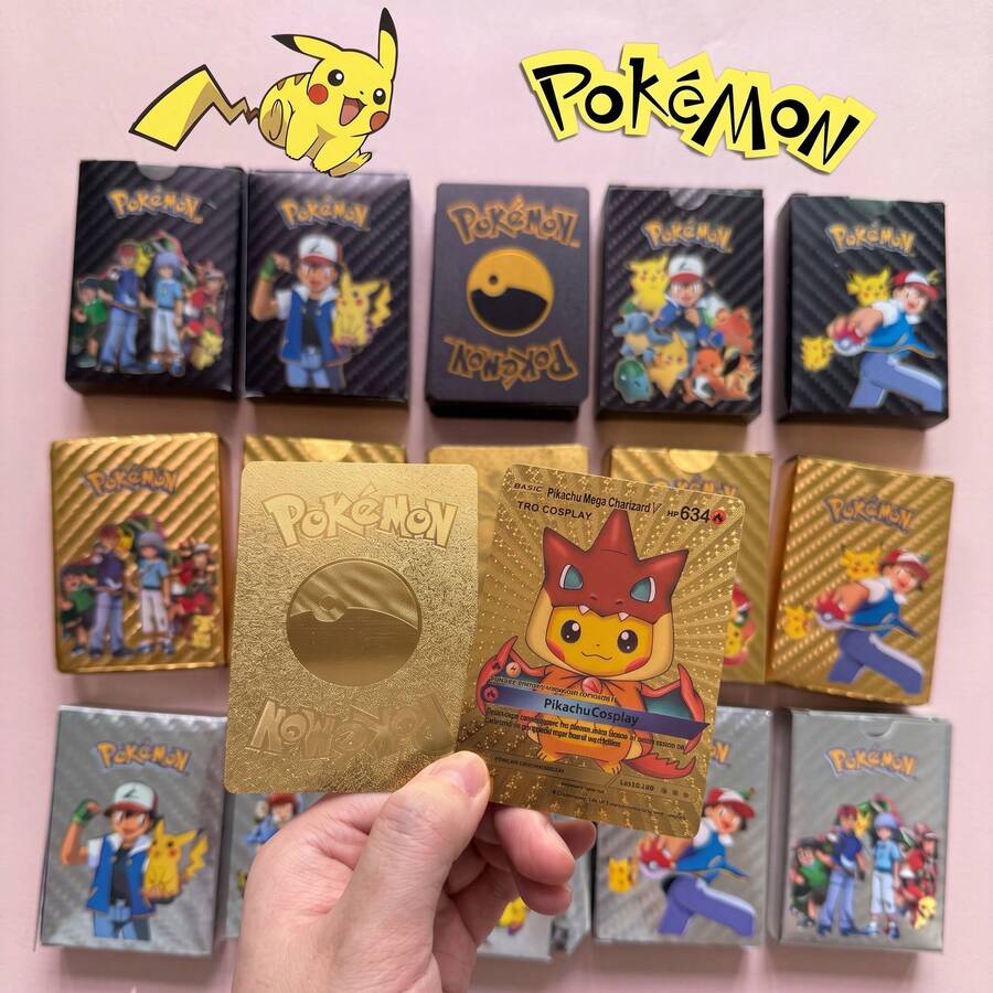 Thẻ bài Panini Bandai 55 miếng Premium Vmax, thẻ bài game anime, thẻ bài chiến đấu, quà tặng nhỏ sáng tạo, trang trí ngày lễ - Freestyle - Xem 1