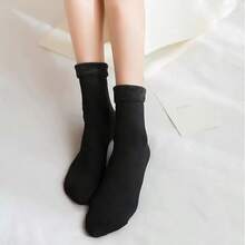 5 Pairs Plush Lined Snow Socks - Thick And Warm Winter Floor Socks - Multicolor - View 8