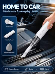 Portable Wireless Handheld 2-In-1 Vacuum Cleaner & Blower, Compact Car & Home Vacuum Cleaner With Metal Mesh Filter + 1 Washable Reusable Replacement Filter, Suitable For Car, Keyboard And Various Indoor Uses - Wireless - View 4