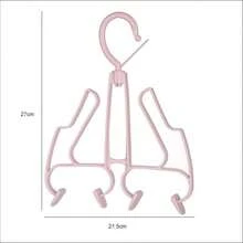 1pc Multifunctional Hanging Shoe Drying Rack, Creative Plastic Windproof Shoe Hanger For Drying Slippers, Sneakers And Footwear, Space-Saving Organizer For Balcony, Laundry Room And Home - Multicolor - View 8