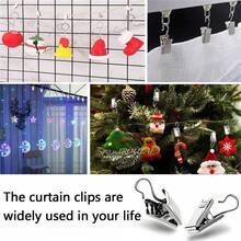 4Set (50pcs/Set) Stainless Steel Curtain Clips With Hook For Curtain Photos Home Ring - Metal Curtain Clips - View 5