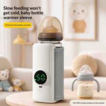Portable USB Powered Milk Bottle Warmer With Insulation Cover, Suitable For Outdoor Travel And Strollers, Multiple Temperature Settings, Battery-Free, Constant Temperature Heating Bottle Tool, Portable Baby Bottle Warmer - Multicolor - View 3