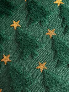 1pc Christmas Embroidered Decorative Pillow Cover, Suitable For Living Room, Bedroom, Home Christmas Decoration, Autumn & Winter - Green - View 6