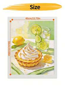 DIY Fresh Lemon Tart And Lime Soda (Frameless Or Framed) Paint By Numbers Kit (Acrylic) Arts & Crafts For Adult Beginners Home Wall Decor Holiday Gifts - Sets - View 9