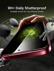 3pcs Privacy Anti-Peeping Tempered Glass Screen Protector For Smartphone, Non-Full Screen, Shatter-Resistant, Compatible With IPhone Duo/18 Pro Max/18 Pro/18/17 Pro Max/17/17 Pro/17 Air/16 Pro Max/16/16 Pro/16 Plus/15 Pro Max/15/15 Pro/15 Plus/14 Pro Max/14/14 Pro/14 Plus/13 Pro Max/13/13 Pro/12/12 Pro/12 Pro Max/11/11 Pro Max All Series - Black - View 5