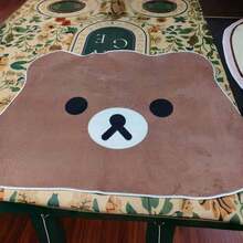 San-X Rilakkuma Keset Kamar Mandi Tahan Debu dan Debu dengan Desain Beruang Lucu dan Santai, Keset Kaki Anti Debu dan Mudah Dirawat - MultiWarna - View 9