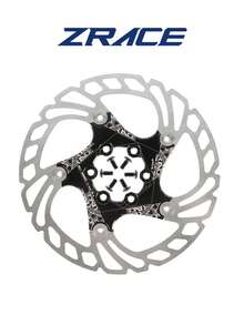 Disco de freno de bicicleta ZRACE de 140 mm, 160 mm, 180 mm, 203 mm, disco flotante de alta disipación de calor para bicicleta de montaña - Plateado - Ver 1