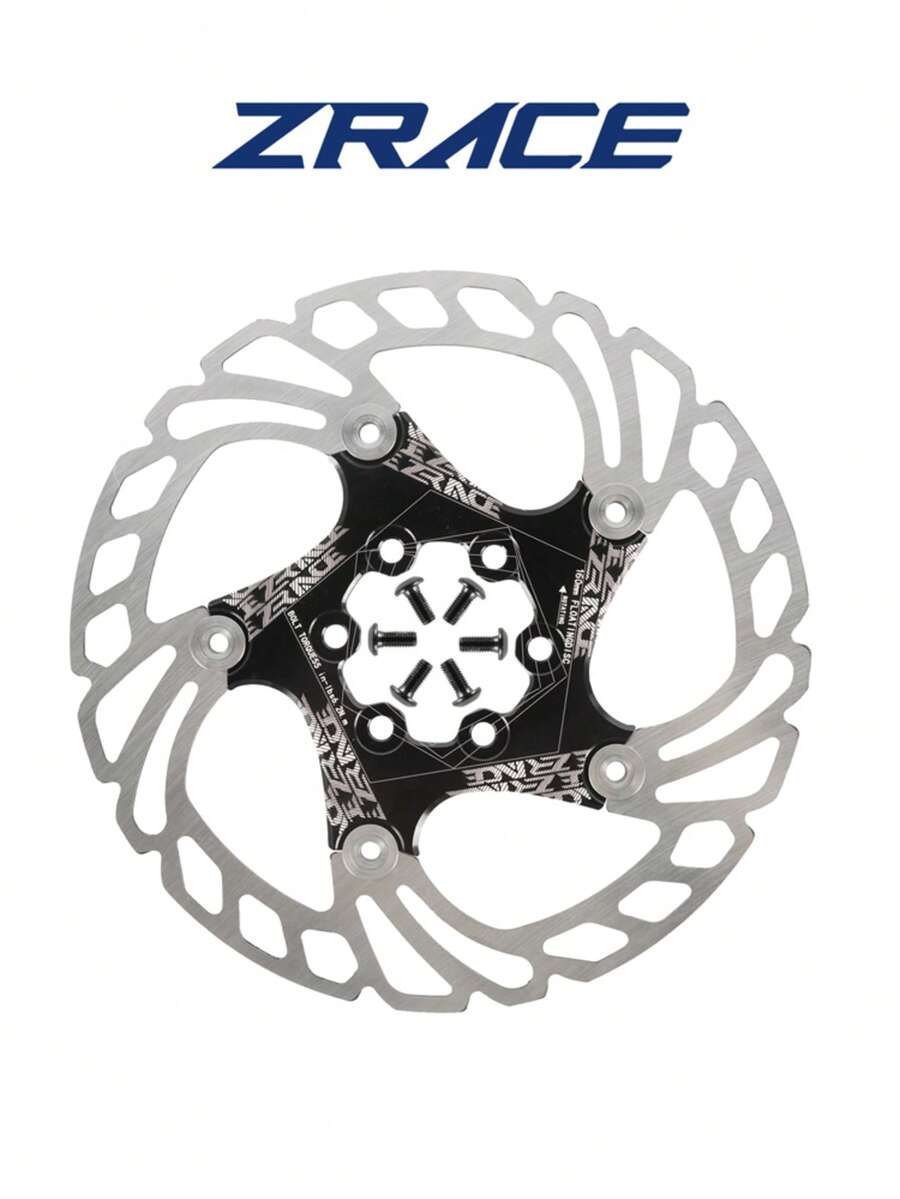 Disco de freno de bicicleta ZRACE de 140 mm, 160 mm, 180 mm, 203 mm, disco flotante de alta disipación de calor para bicicleta de montaña - Plateado - Ver 1