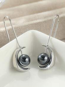 YOYO Elegant Faux Pearl Earrings: Perfect Jewelry Choice For Birthdays And Holidays - Silver - View 7
