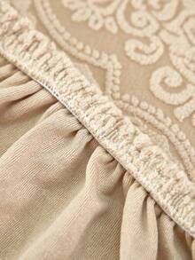 1PC Elastic Sofa Cover, European Art Style Pattern, Easy Installation, Pet Scratch Resistant, Decorate Living Room, Decorate Sofa, Single Seat, Two Seater, Three Seater, Four Seater Sofa Cover, Full Coverage Sofa Cover - Khaki - View 5