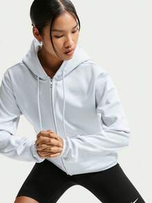 Nike Women's AS W NK TF STDO FLC SPT STD FZ Knit Sweatshirt Jacket IO0434-043 - Blue - View 1