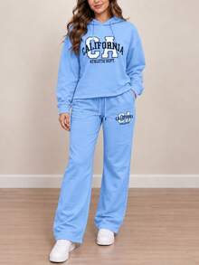 Women Two-Piece Outfits - Azul claro - View 2