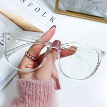 1pc Unisex Plain Lens Computer Retro Round Glasses Frame - Multicolor - View 5