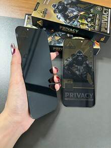 3片裝 25度防窺隱私保護玻璃膜 防偷窺膜 適用於 iPhone Duo 18 17 16 Pro Max Air 17E 16E 15 14 Plus 13 12 11 XSMAX XR XS 全螢幕保護 HD 防刮 防指紋 無氣泡 - 3H/FK - 查看 7