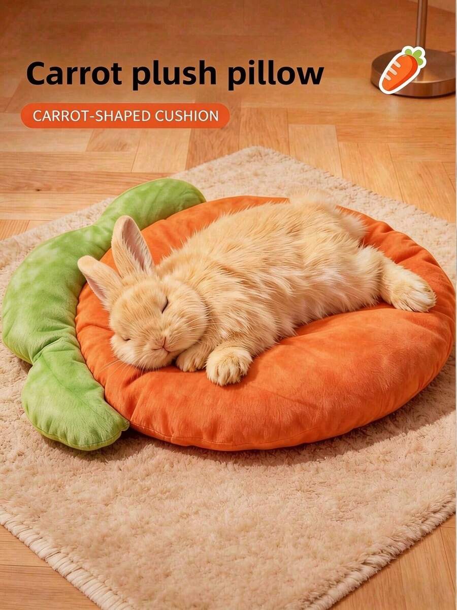1-2pcs Winter Warm Rabbit Pet Mat, Soft & Comfortable All-Season Small Pet Bed Pad, Suitable For Hamsters, Rabbits, Guinea Pigs And Other Indoor Pet Cages, Daily Sleep & Rest, Christmas Holiday Small Pet Supplies - Multicolor - View 1
