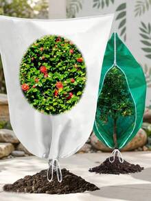 1pc Winter Tree, Shrub And Flower Protective Cover, Plant Winter Protective Cover With Observation Window. Reusable Frost Protection Bag With Drawstring - Non-Woven Fabric Material, Suitable For Fruit Trees And Flowers, Providing Winter Frost And Cold Protection. Ideal For Outdoor Gardens, Perfect For Plant Winter Protection, Able To Withstand Snow, Frost And Harsh Weather; Perfectly Meets The Needs Of Gardening Enthusiasts, Homeowners And Landscape Design Lovers - Multiple Styles - View 4