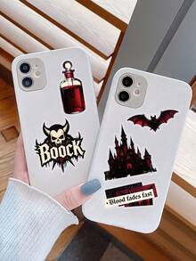 51 Pcs Aesthetic Dark Gothic PET Stickers, Waterproof Vampire Skull Grunge Decals, Journaling Scrapbook Sticker Set For Water Bottles Laptops Phone Cases Teens Adults - Vampire - View 8