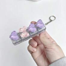 1 cái móc khóa mặt dây chuyền hình trái tim nhỏ trong suốt kiểu băng đá mới, nút bấm bàn phím tester kèm keycap hình trái tim, giải tỏa căng thẳng, xả stress, xoa dịu cảm xúc, quà tặng, quà lễ, quà sinh nhật, món quà hoàn hảo - Nhiều màu - Xem 14