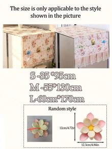 New Single Door Refrigerator Soft Washing Machine Cover Decorative Fabric Cover, Multi-Texture Printed Dust Cover Suitable For Refrigerator And Washing Machine, Multi-Functional Home Appliance Tablecloth With Side Pockets - Can Protect Washing Machine, Dryer And Refrigerator From Dust And Damage, Suitable For Home And Kitchen Decorative Storage Fabric, Suitable For Washing Machine And Dryer Top Cover, Suitable For Home And Kitchen Storage Bags. - Multicolor - View 12
