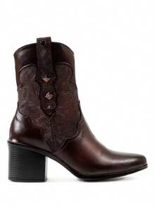 Women Ankle Boots & Booties - Brown - View 1