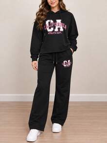 Women Two-Piece Outfits - Black - View 2