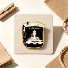 Book Series Enamel Pin, Metal Book Shape Lapel Badges, Bookish Brooch Pins, Decor For Backpack Jacket Hat, Perfect Gift For Book Fans - Multicolor - View 9