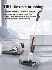 GENAI 3-In-1 Upright Vacuum Cleaner And Mop, With HEPA Filter, 800ml Large Capacity Water Tank, Easy Storage - UK Plug(220-240V) - View 8