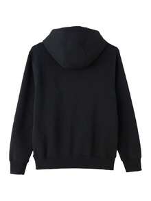 Nike Men's Sports Sweatshirt M NK CLUB BB PO Sweatshirt Thermal Lined Warm Casual Pullover Sweatshirt FN3860-015 - Black/Metallic Silver - View 2