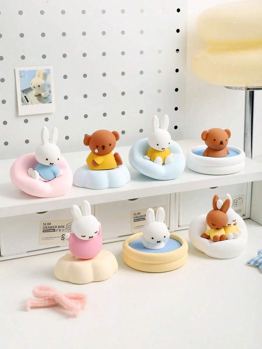MIFFY Official Authorized Aroma Blind Box Figure Boris Cute Rabbit Character, Fragrance Collectible Mini Figurine, Japanese Cute Fragrance Decor, Random 1 Surprise, Desktop And Bookshelf Decoration, 14+ - Multicolor - View 1