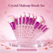 1/3pcs Random Professional Makeup Brushes, Powder Puff, Blush Brush, Loose Powder Brush, Makeup Tools, Pink, Rose Red, Eye Makeup - Multicolor - View 2