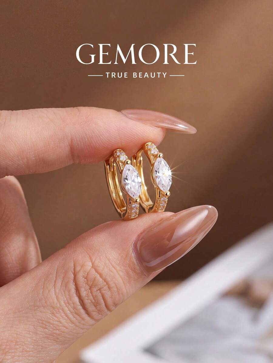 1 Pair Earrings, Luxury Elegant Women's Jewelry Gift, Suitable For Daily Wear And Date - Diamond Earrings - View 1