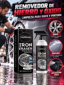 MORE BEAUTY 1pc Iron And Rust Remover For Car Rims And Paint, 120ml Spray For Brake Dust And Ferrous Particles, Compatible With Aluminum Rims And Painted Surfaces, Atomizer Application, For Exterior Cleaning, Automotive Detailing And Wheel Maintenance - A - View 11